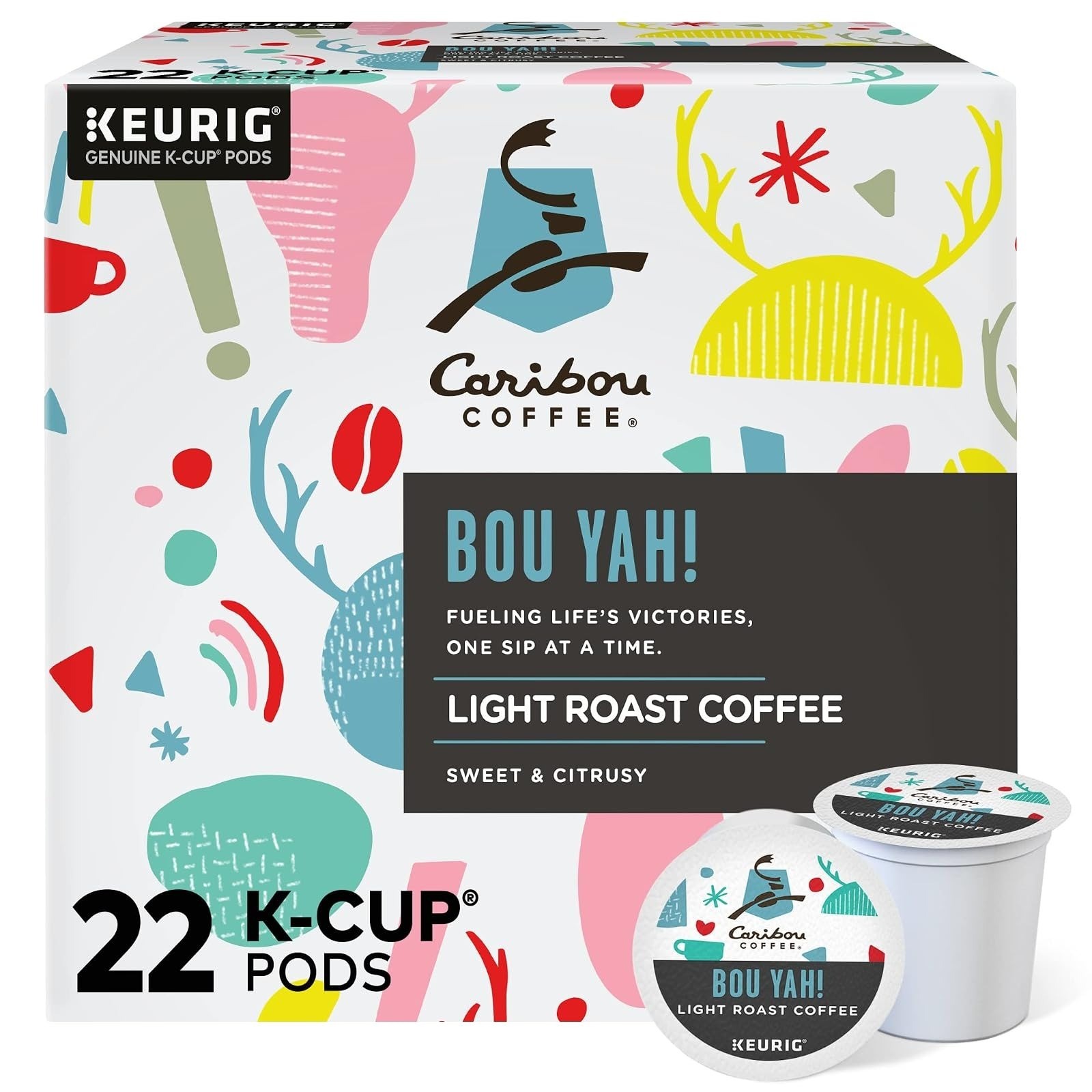 Caribou Coffee Caribou Blend Keurig K-Cup Pods Medium Roast 32 Count
