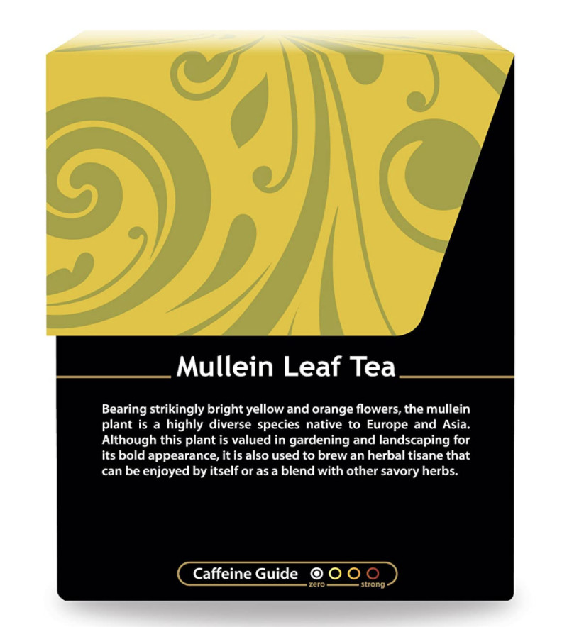 Buddha Teas Organic Mullein Leaf Tea 18 Bag Kosher Caffeine Free