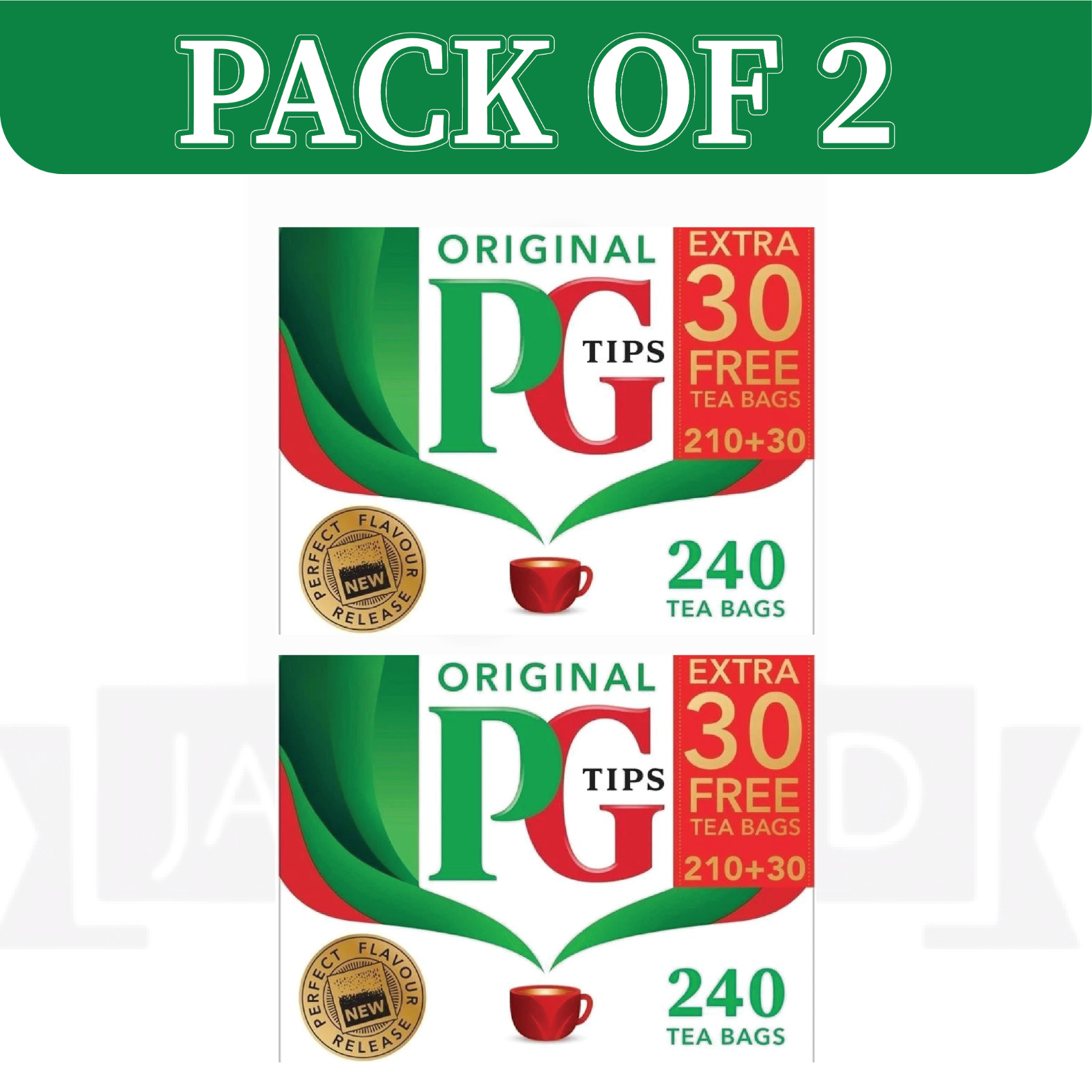 PG Tips 240 Tea Bags Pack of 2 – Damaged Box, Open Packaging, Fresh Inside