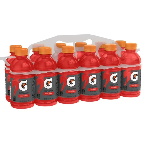 Gatorade Thirst quencher Fruit punch Sports drinks, 12 fl oz, 12 Count Free Ship