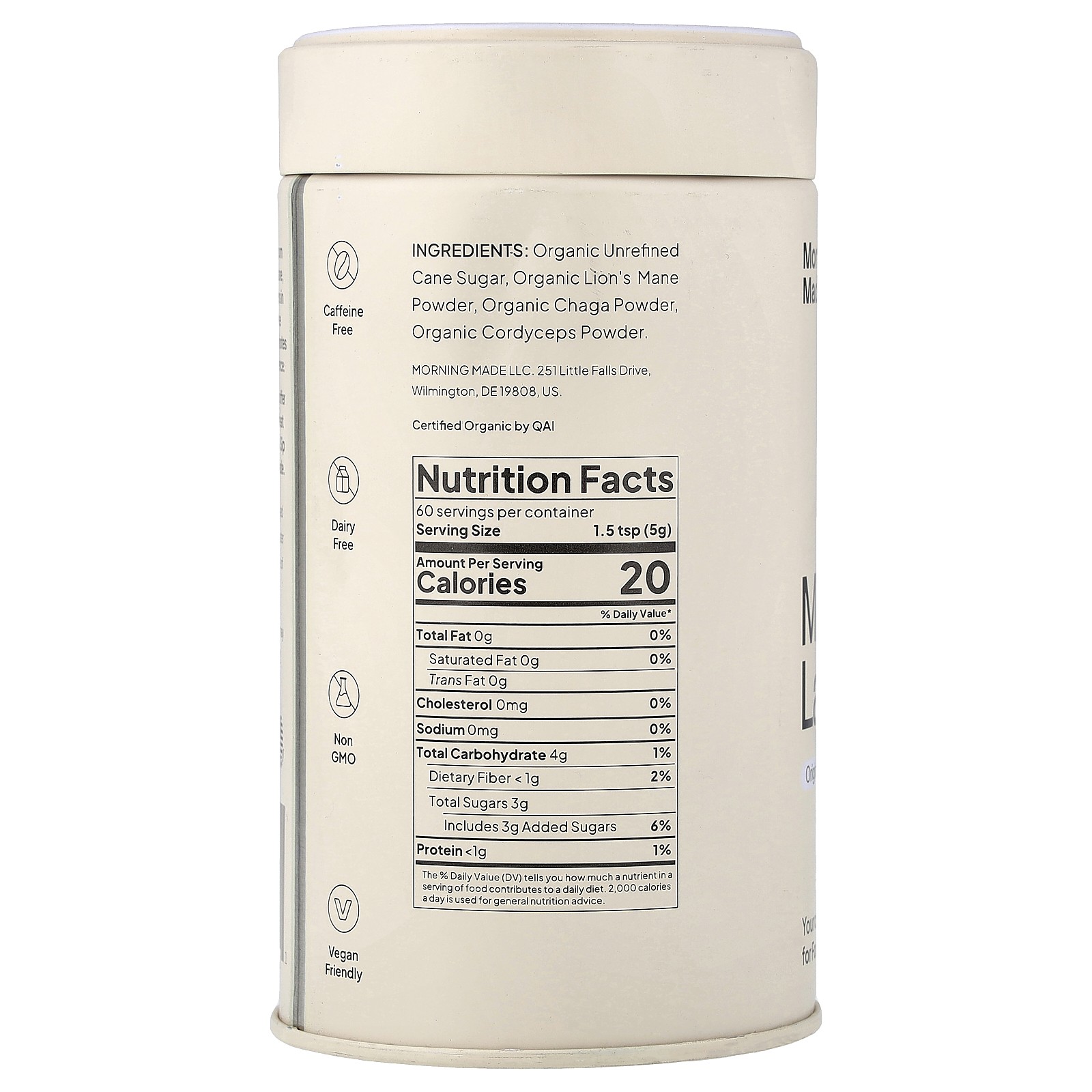 Mushroom Latte, Original, 10.58 oz (300 g)