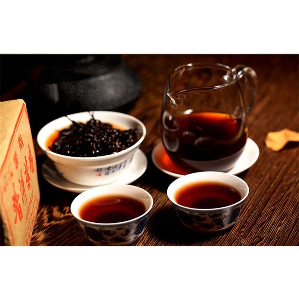 Natural Herbal Ripe Pu-erh Tea Brick 100g Energy Support for Men Women