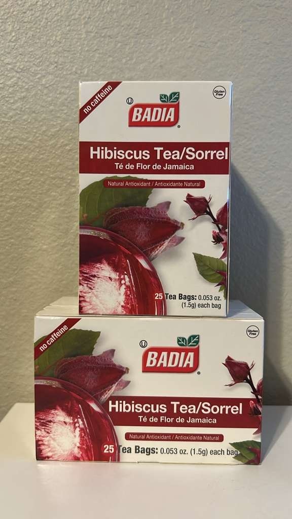Badia Hibiscus Tea Sorrel. Te de Flor de Jamaica. Natural Antioxidante (2 PACK)