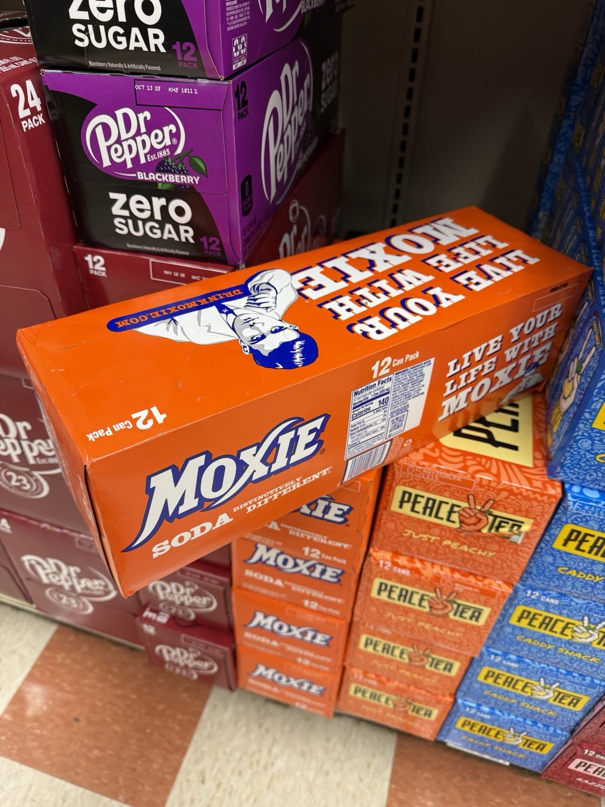 Moxie Soda Pop 12 Pack of 12 oz / 355 ml Cans The Official State Drink of Maine!