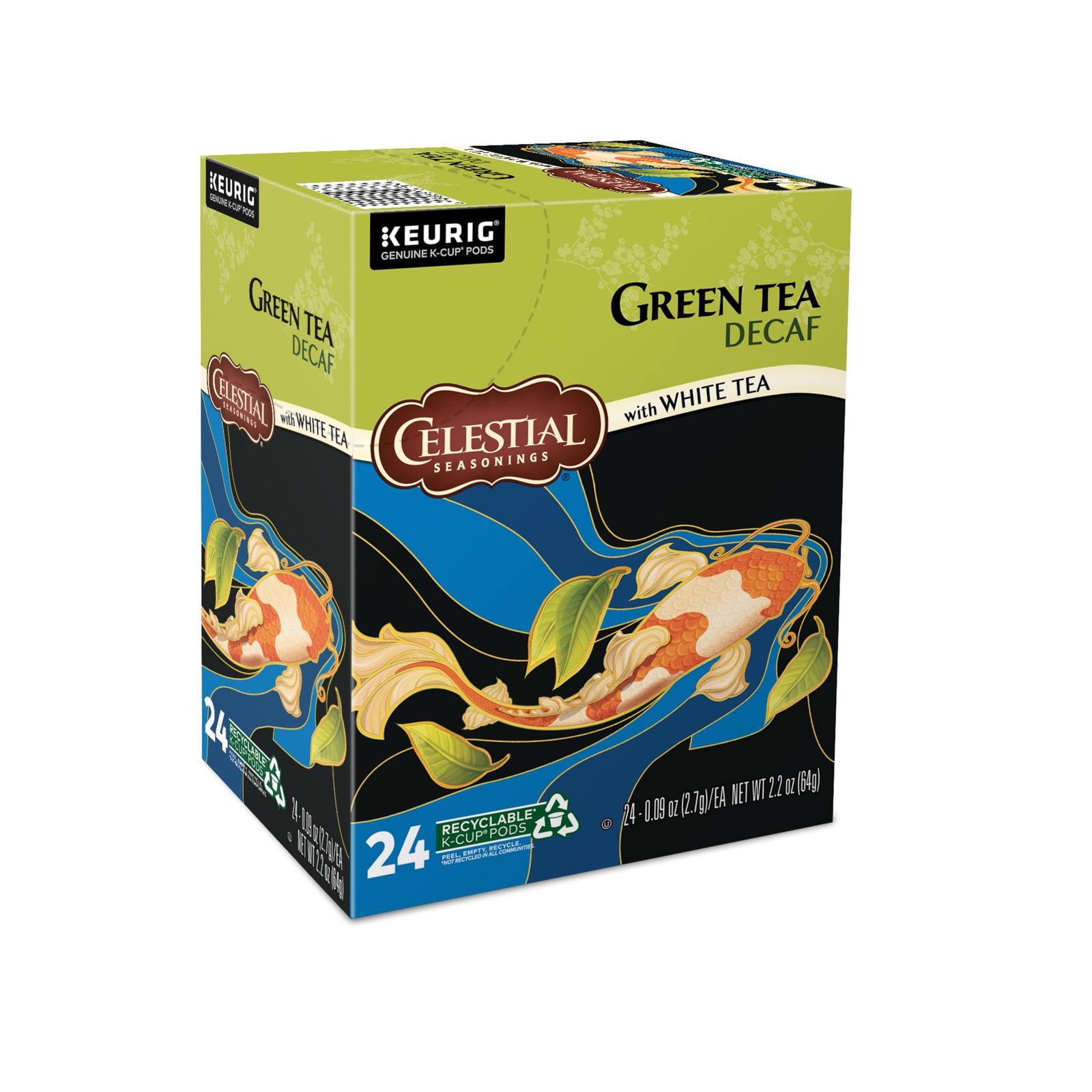 Celestial Seasonings Natural Antioxidant Decaf Green Tea Keurig K-Cup Pods, 24ct