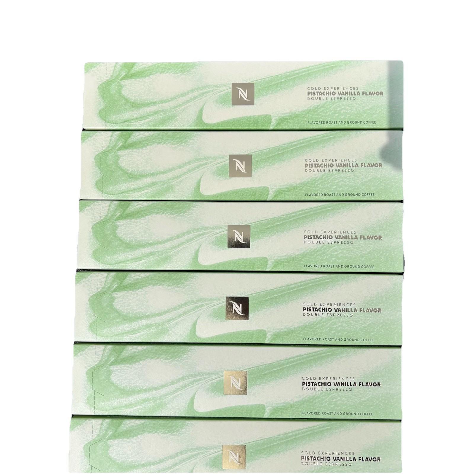 Nespresso Vertuo Pistachio Vanilla Over Ice Double Espresso Pods 60ct/6 sleeves