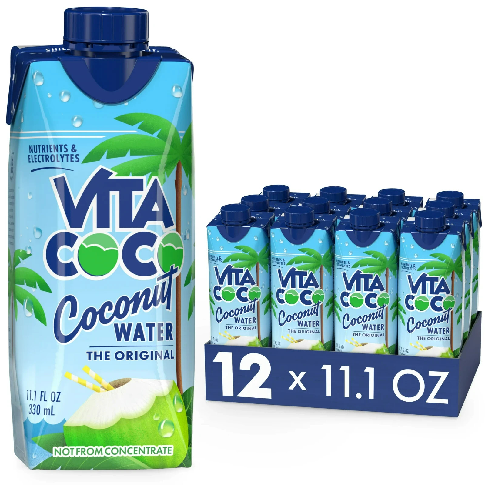 Vita Coco The Original Coconut Water, Nutrients & Electrolytes Rich, 11 Oz,12 ct