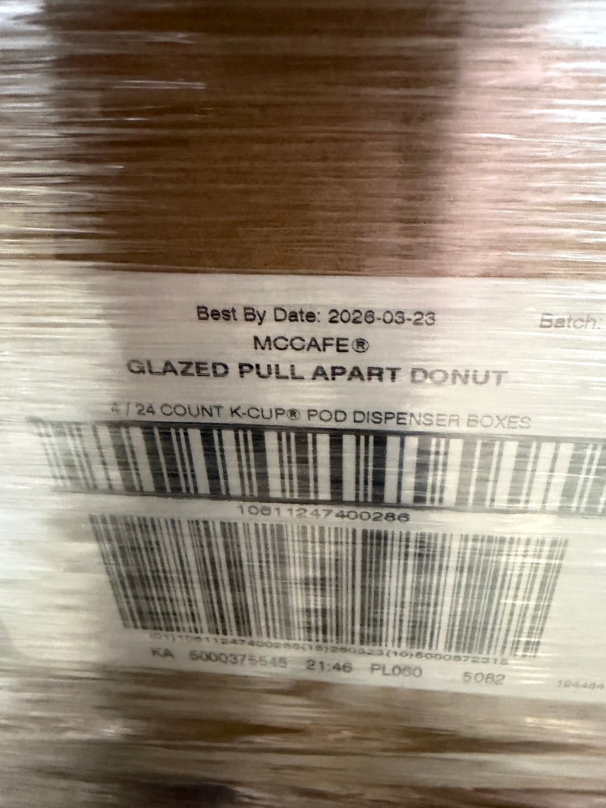 McCafe Glazed Pull Apart Donut Coffee For Keurig K-Cup Pods 96 Count