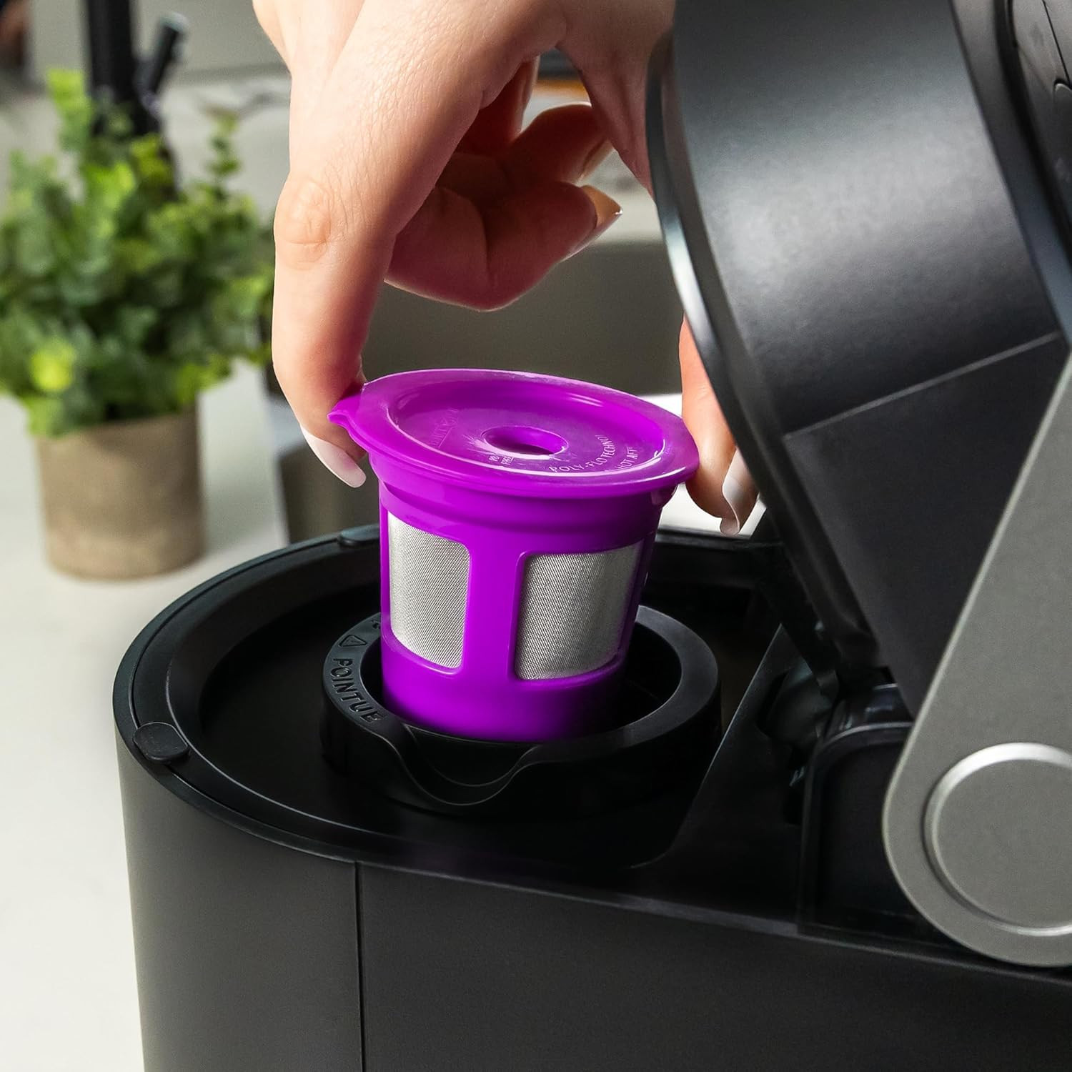 1-Stream Cafe save Reusable K Cup Pod Coffee Filters – Refillable Coffee Pod Cap