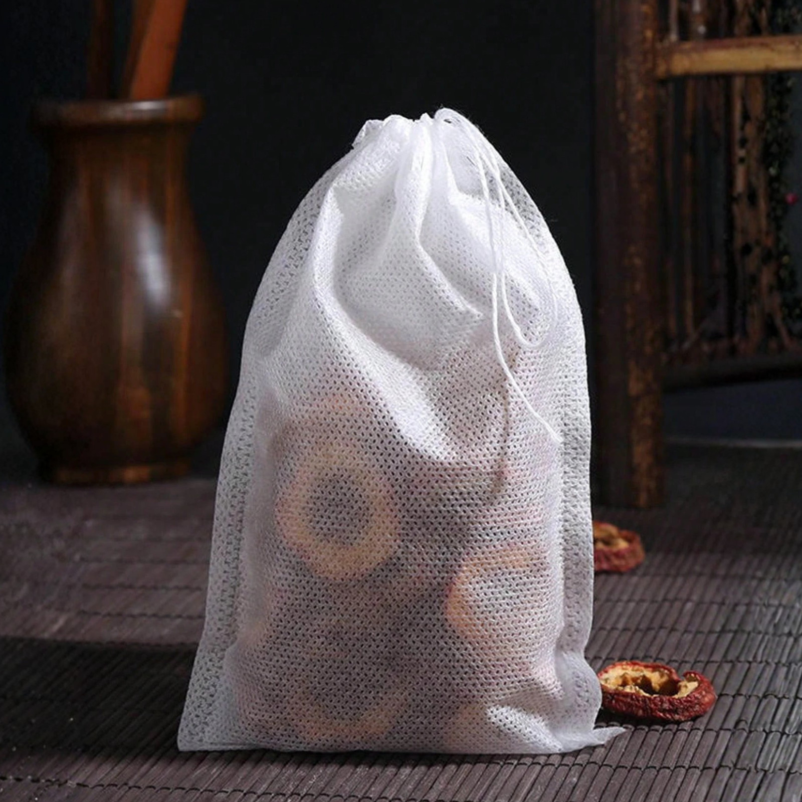 100pcs Disposable Tea Bags Loose Leaf Drawstring Empty Tea Filter Bag Infuser