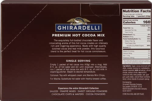 Rich Chocolate Hot Cocoa Mix, Premium Instant Cocoa Packets, 22.7 Oz (15 Count)