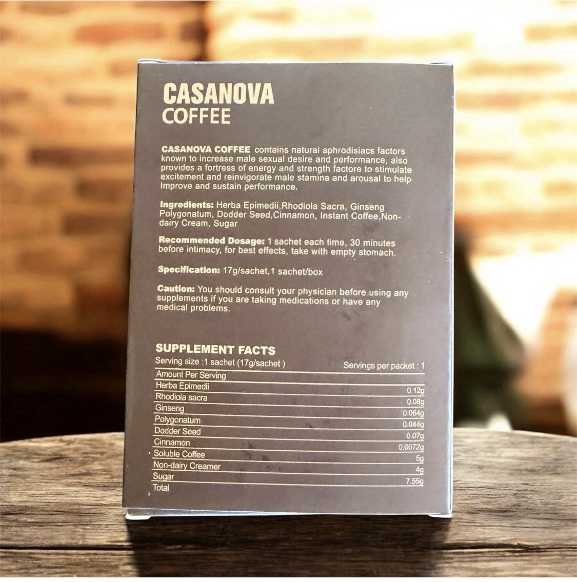 Casanova Coffee™ Male Enhancement Blend (10-Pack) | Energy, Stamina, Performance