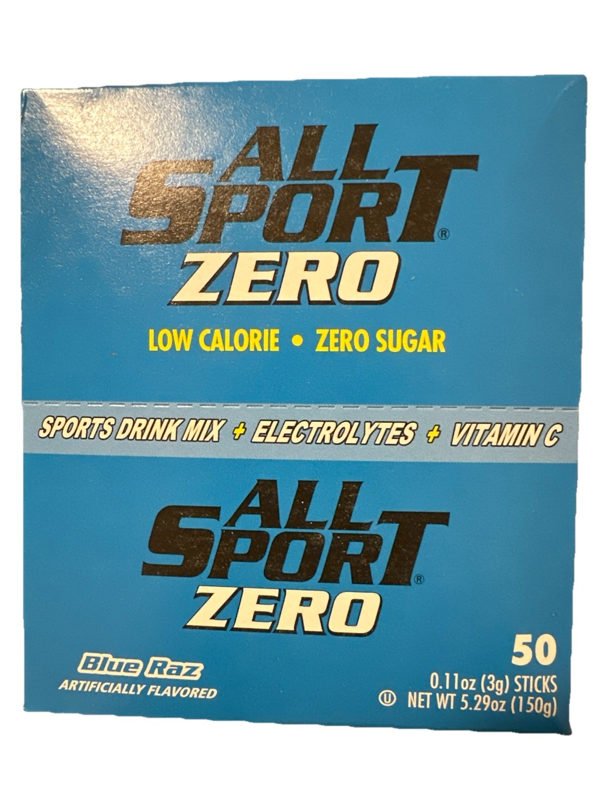 All Sport 10125021 Sports Drink Mix Blue Raz Flavor Pk50 Exp 4/2027