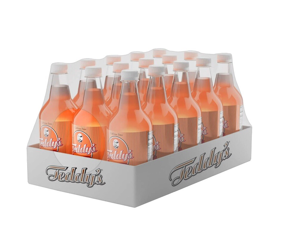 Teddy’s Soda Hand Crafted Soda, Orange & Cream, 26 Fluid Ounce 15 PACK