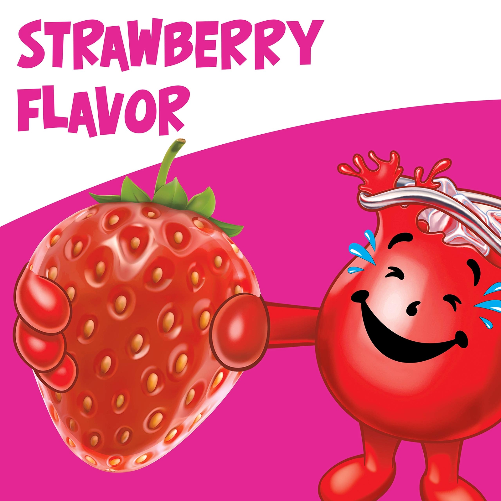 Kool-Aid Strawberry Flavored Unsweetened Caffeine Free Powdered Drink Mix, 48