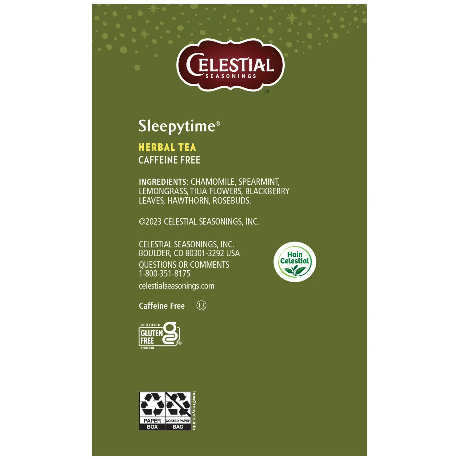 Celestial Seasonings Sleepytime Caffeine-Free Herbal Tea Bags (40 Count)