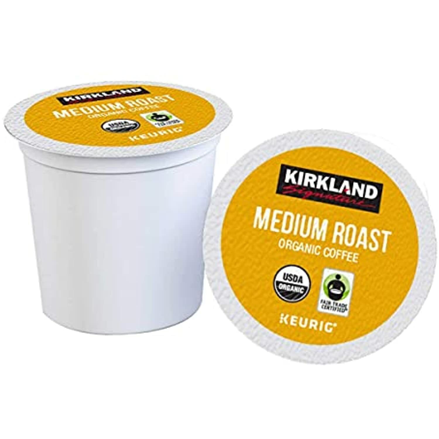 Kirkland Signature Organic Medium Blend Roast, Recyclable K Cup Pods, 3 lb, 120
