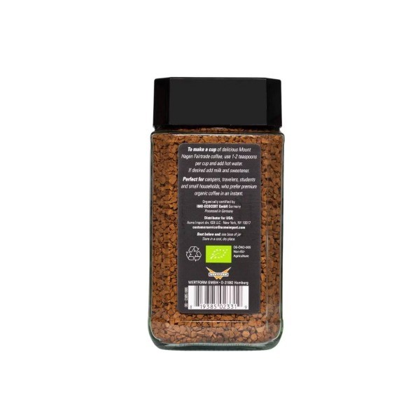 Organic Fairtrade Freeze Dried Medium Roast Instant Coffee – 3.53oz