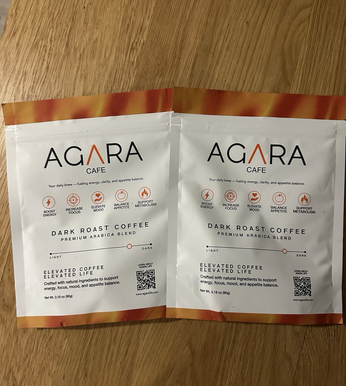 (2) Agara cafe | Premium Functional Dark Roast coffee | Mood & Weight Management